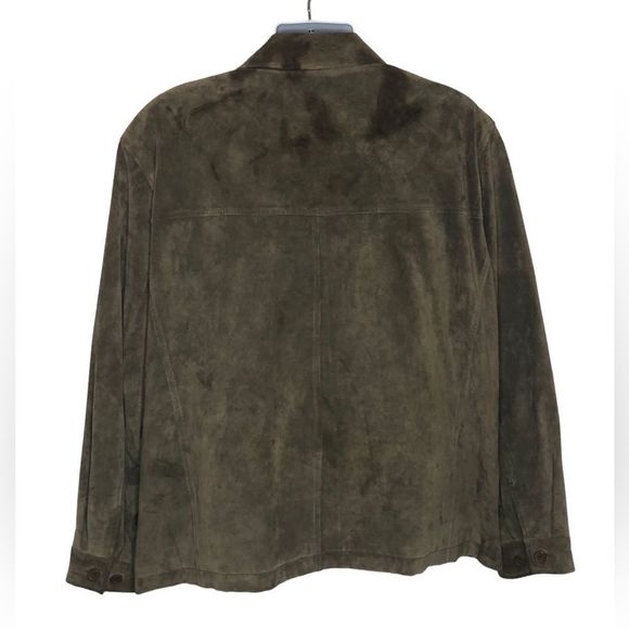 Roundtree and Yorke Luxury Suede Leather Mens Jacket Size XL retails $295 Brown - Picture 4 of 13